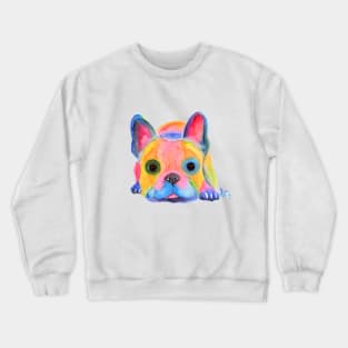 Nosey French Bulldog ' Am I FReNCH ? ' Crewneck Sweatshirt